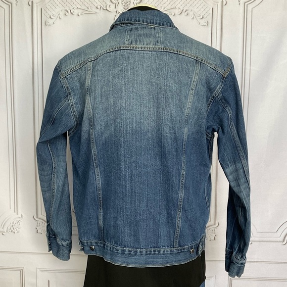 Vintage Red Ape Mens Distressed Denim Jacket XL 38 Faded Blue Jean Jacket - Picture 2 of 9